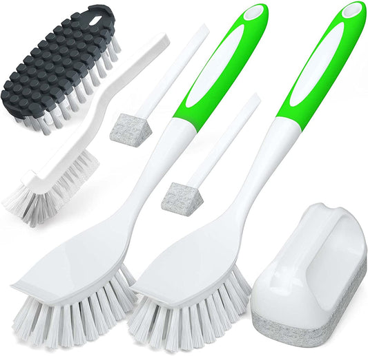 5Pack Kitchen Cleaning Brush, Green
