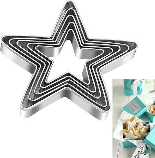 Stars Cookie Cutter, Pack of 5…
