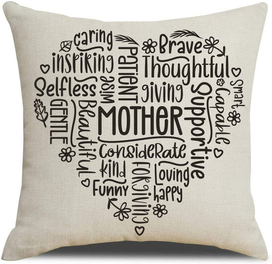 Mom Gifts,Gifts for Mom from Daughter Son,Mothers Day Birthday Gifts Throw Pillow Covers 18X18